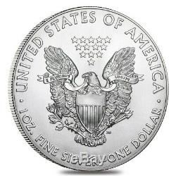 Rouleau De 20 2020 1 Oz D'argent American Eagle 1 Coin Bu $ (lot, Tube De 20)