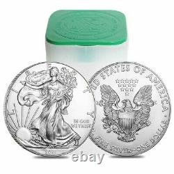 Rouleau De 20 2021 1 Oz Silver American Eagle $1 Coin Bu (lot, Tube De 20)