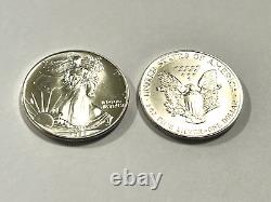 Rouleau complet de 20 pièces de 1 dollar en argent American Eagle de 1992, non circulées, en qualité Belle Épreuve
