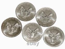 Rouleau original de la Monnaie américaine UNC 2011 American Silver Eagle Dollar de 20 pièces en argent ASE