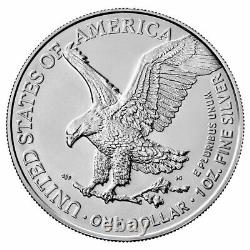 Rouleaux(20) 2022 1 Oz. American Silver Eagle Coins De U.s. Menthe Dans Un Tube Scellé