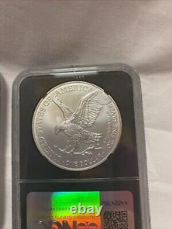 Série Signature Donald J. Trump 2024 1$ Aigle d'Argent Première Édition MS 70