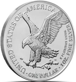 Tube de 20 pièces 2024 Silver Eagle Star Privy First Strike Limité Scellé PCGS