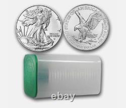 US Mint 2026 pièce American Silver Eagle en argent pur 1 oz BU (tube de 20). 999 fin<br/>