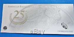 U. S. Mint American Eagle Ensemble De Pièces D'argent Du 25e Anniversaire 2011