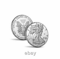 U. S. Mint Fin De La Seconde Guerre Mondiale 75e Anniversaire American Eagle Silver Proof Coin