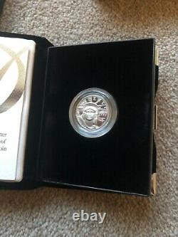 Us Mint 1997 Platinum D'eagle 1/4 25 $ Dollar Épreuve Numismatique Bullion Coin Émission Inaugurale
