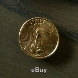 Us Mint 1999 1/10 Once D'or Fin Gold Eagle 5 Dollar Propre Monnaie