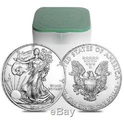 Us Mint 2016 $ 1 American Silver Eagle Pièce De 1 Once En Argent Lot De 20 Tubes Scellés