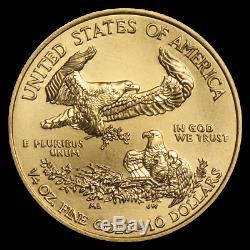 (lot De 4) Ch / Gem Bu 2019 1/4 Oz. 10 $ American Eagle Gold United States Coin
